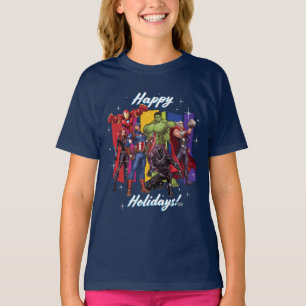 Avengers Classics Group "Happy Holidays" T-Shirt