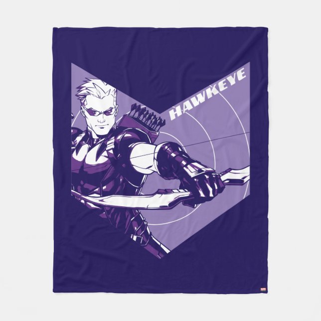 Avengers Classics | Hawkeye Arrow Cutout Fleece Blanket (Front)