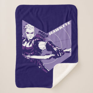 Avengers Classics Hawkeye Arrow Cutout Sherpa Blanket