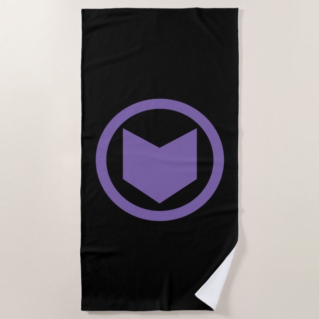 Avengers Classics | Hawkeye Arrow Icon Beach Towel (Front)