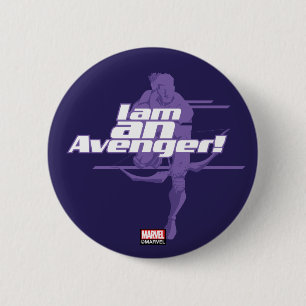 Avengers Classics Hawkeye "I Am" Graphic 2 Inch Round Button