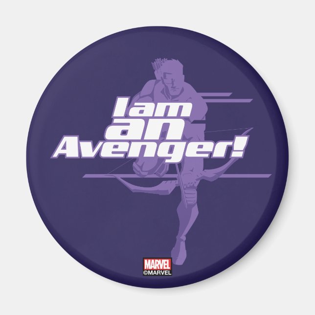 Avengers Classics | Hawkeye "I Am" Graphic Magnet (Front)
