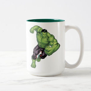 Avengers Classics Hulk Charge Two-Tone Coffee Mug