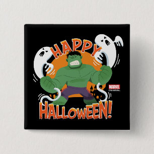 Avengers Classics Hulk "Happy Halloween" 2 Inch Square Button