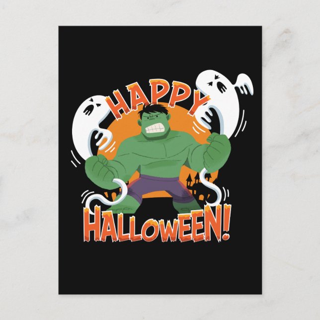 Avengers Classics | Hulk "Happy Halloween" Postcard (Front)