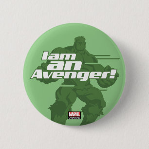 Avengers Classics   Hulk "I Am" Graphic 2 Inch Round Button
