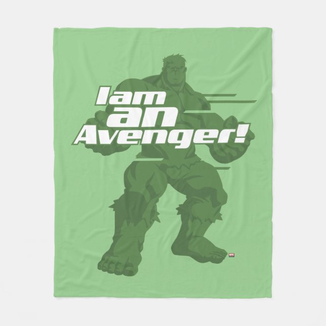 Avengers Classics | Hulk "I Am" Graphic Fleece Blanket (Front)