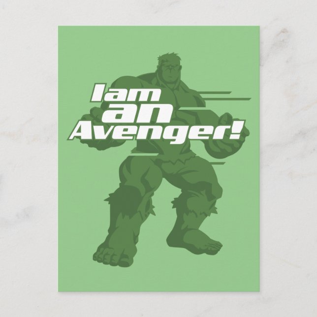 Avengers Classics | Hulk "I Am" Graphic Postcard (Front)