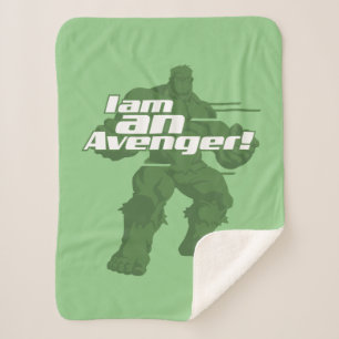 Avengers Classics Hulk "I Am" Graphic Sherpa Blanket