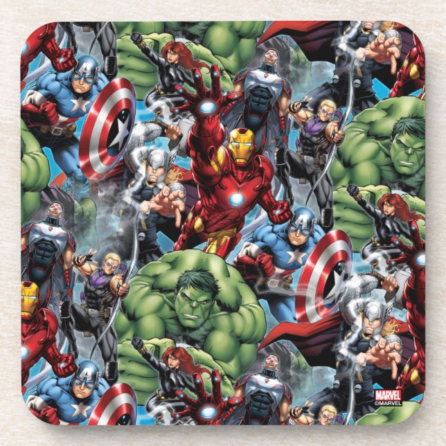 Avengers Classics | Hulk Leading Avengers Coaster (Front)