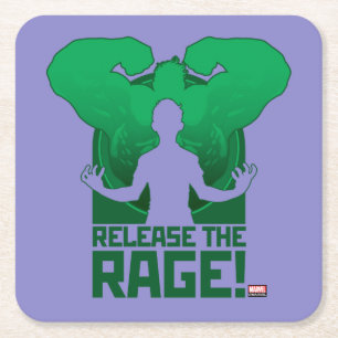 Avengers Classics Hulk "Release The Rage" Square Paper Coaster