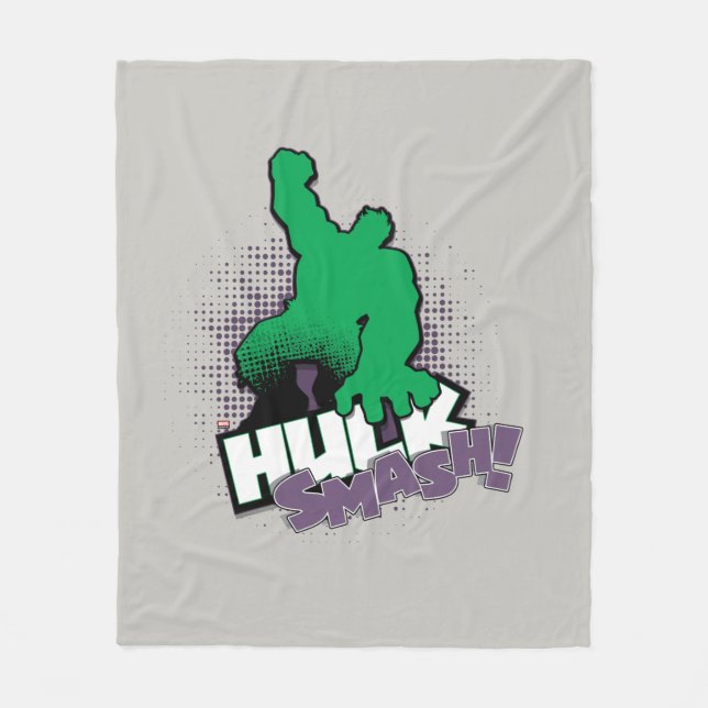 Avengers Classics | Hulk Smash Outline Graphic Fleece Blanket (Front)