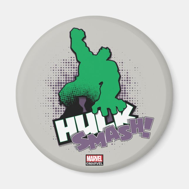 Avengers Classics | Hulk Smash Outline Graphic Magnet (Front)
