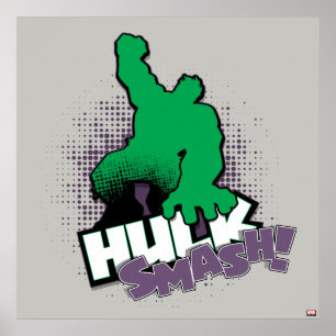 Avengers Classics   Hulk Smash Outline Graphic Poster