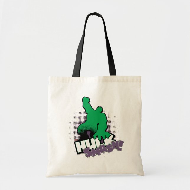 Avengers Classics | Hulk Smash Outline Graphic Tote Bag (Front)