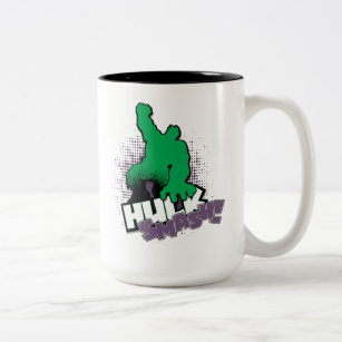 Avengers Classics   Hulk Smash Outline Graphic Two-Tone Coffee Mug