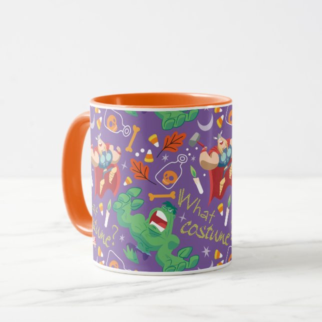 Avengers Classics | Hulk & Thor Halloween Pattern Mug (Front Left)