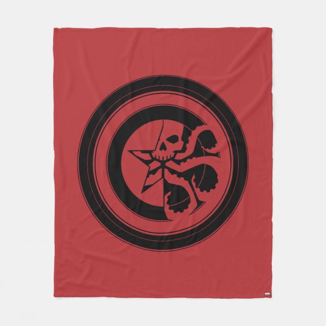 Avengers Classics | Hydra Captain America Shield Fleece Blanket (Front)