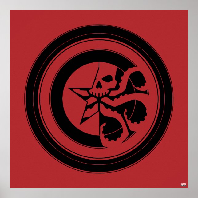 Avengers Classics | Hydra Captain America Shield Poster (Front)