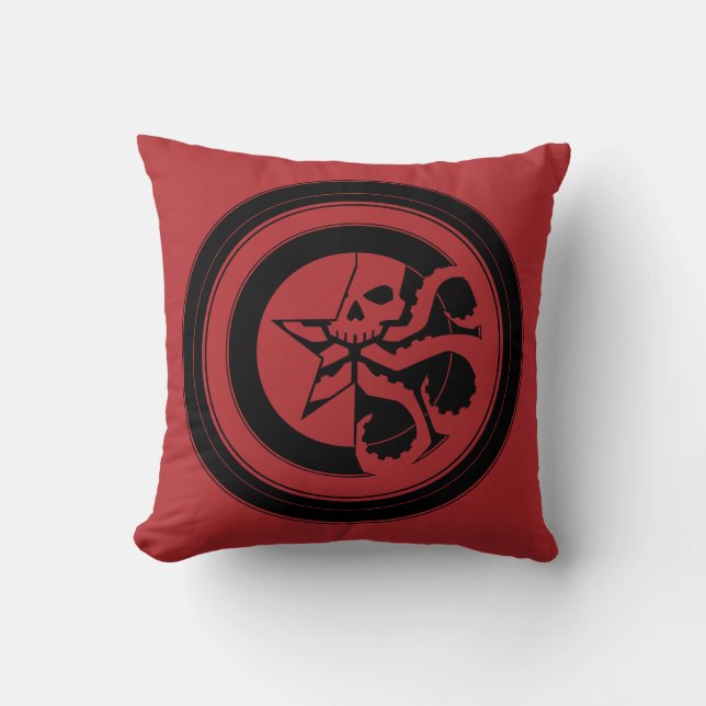 Avengers Classics | Hydra Captain America Shield Throw Pillow (Front)