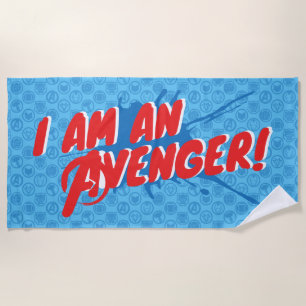 Avengers Classics   "I Am An Avenger" Graphic Beach Towel