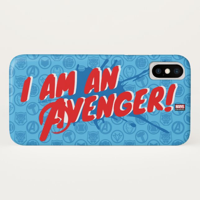 Avengers Classics | "I Am An Avenger" Graphic Case-Mate iPhone Case (Back (Horizontal))