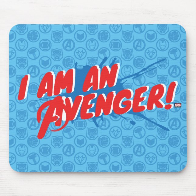 Avengers Classics | "I Am An Avenger" Graphic Mouse Pad (Front)