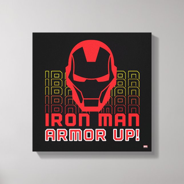 Avengers Classics | Iron Man "Armour Up" Art Canvas Print (Front)