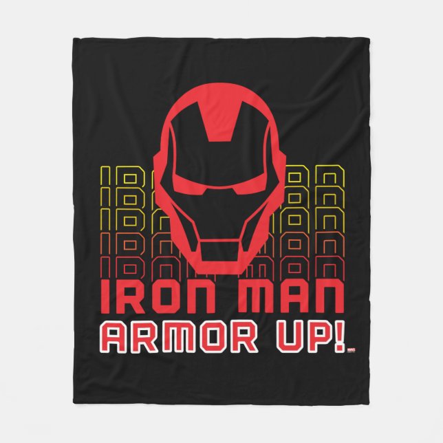 Avengers Classics | Iron Man "Armour Up" Art Fleece Blanket (Front)