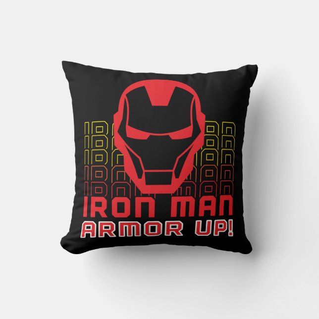 Avengers Classics | Iron Man "Armour Up" Art Throw Pillow (Front)