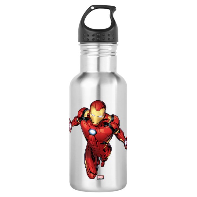 Avengers Classics | Iron Man Flying Forward 532 Ml Water Bottle (Front)