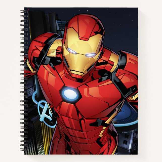 Avengers Classics | Iron Man Flying Forward Notebook (Front)