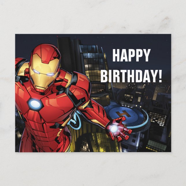 Avengers Classics | Iron Man Flying Forward Postcard (Front)