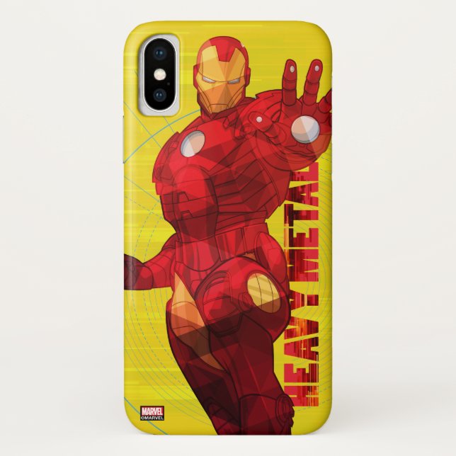 Avengers Classics | Iron Man "Heavy Metal" Case-Mate iPhone Case (Back)