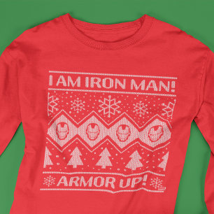 Avengers Classics Iron Man Holiday Knit Graphic T-Shirt
