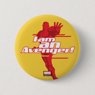 Avengers Classics Iron Man "I Am" Graphic 2 Inch Round Button