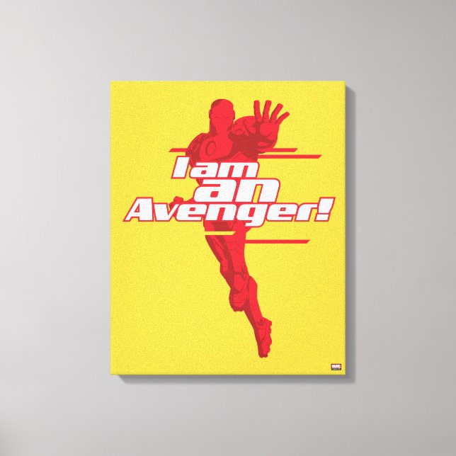 Avengers Classics | Iron Man "I Am" Graphic Canvas Print (Front)
