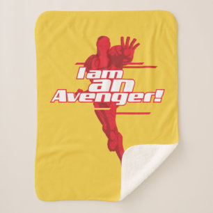 Avengers Classics Iron Man "I Am" Graphic Sherpa Blanket
