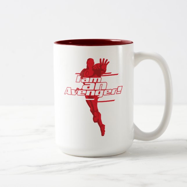 Avengers Classics | Iron Man "I Am" Graphic Two-Tone Coffee Mug (Right)