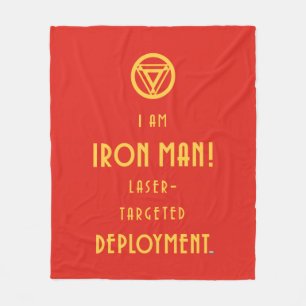 Avengers Classics   Iron Man Typography Fleece Blanket