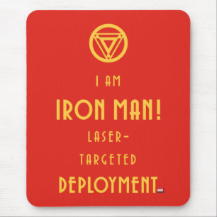 Avengers Classics   Iron Man Typography Mouse Pad