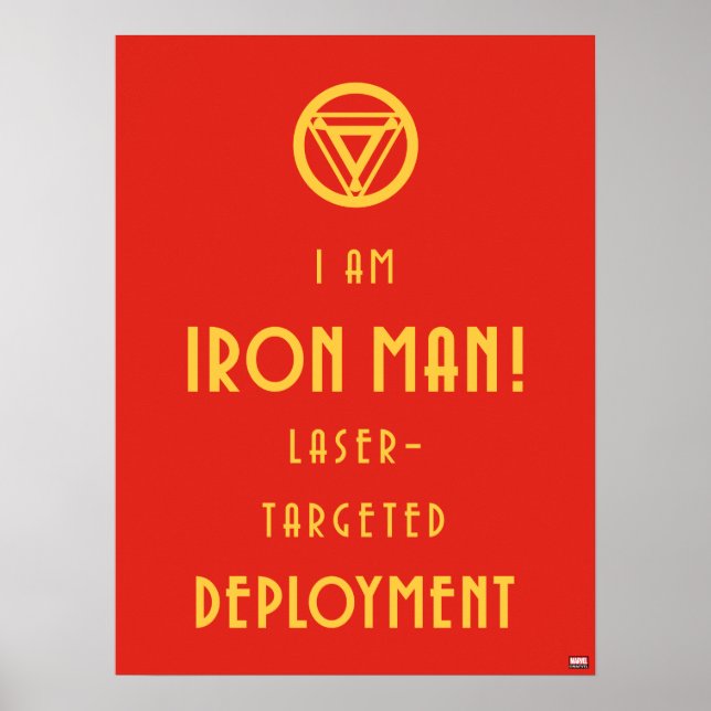 Avengers Classics | Iron Man Typography Poster (Front)