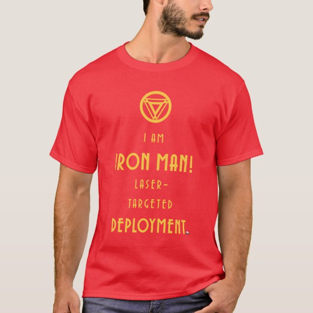 Avengers Classics | Iron Man Typography T-Shirt (Front)