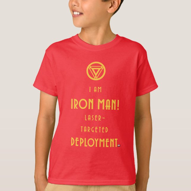 Avengers Classics | Iron Man Typography T-Shirt (Front)