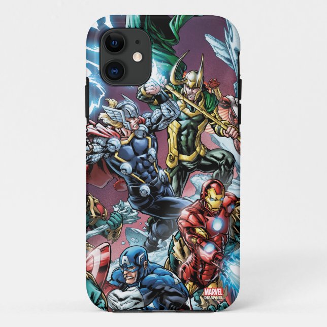 Avengers Classics | Loki And Frost Giants Case-Mate iPhone Case (Back)