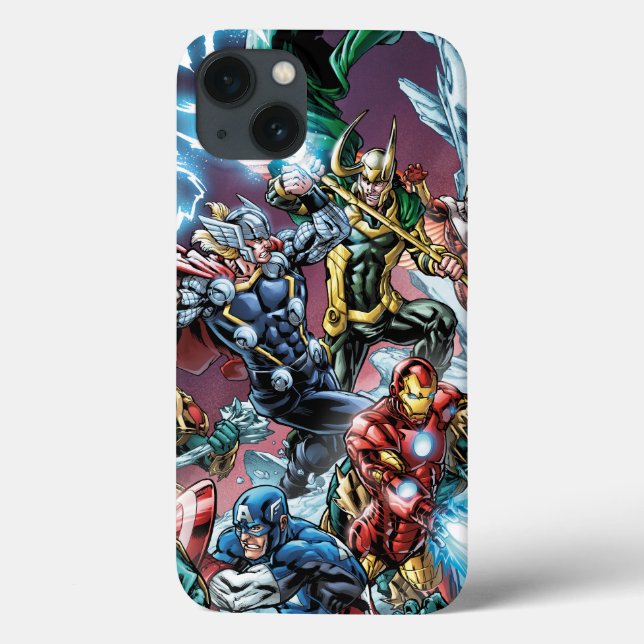 Avengers Classics | Loki And Frost Giants Case-Mate iPhone Case (Back)