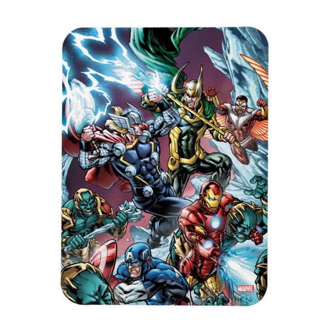 Avengers Classics | Loki And Frost Giants Magnet (Vertical)