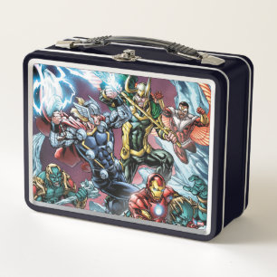 Avengers Classics   Loki And Frost Giants Metal Lunch Box