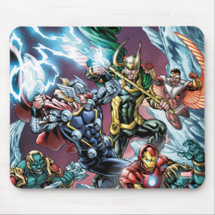Avengers Classics Loki And Frost Giants Mouse Pad