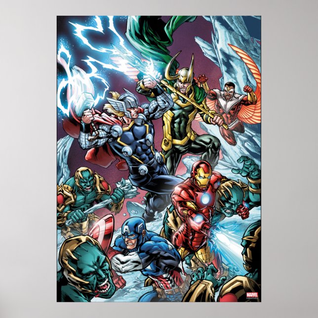 Avengers Classics | Loki And Frost Giants Poster (Front)